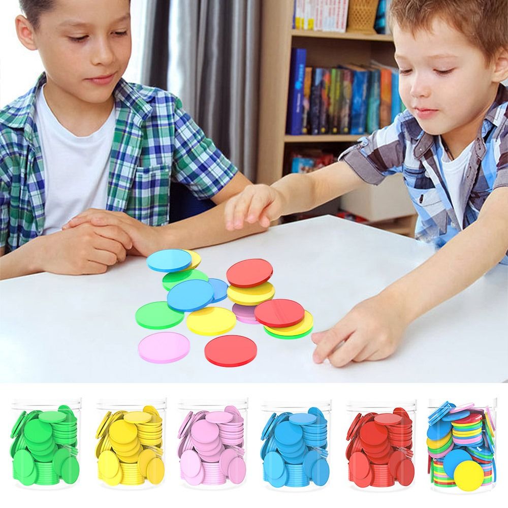 Board Game Vector - 100 stuks Plastic Telchips Optellen Aftrekken
