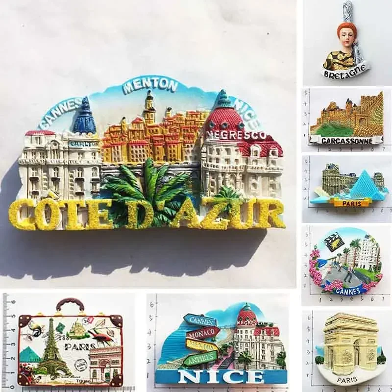 Board Game Vector - Frankrijk Parijs Koelkastmagneet Souvenir Carcassonne Cannes