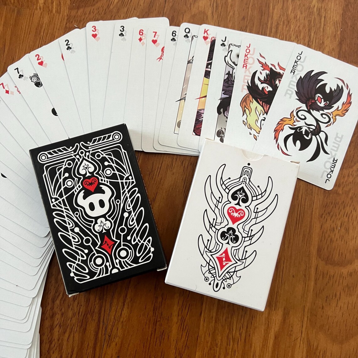 Board Game Card - Hollow Knight standaard pokerkaartenset zwart-wit speelkaartspel