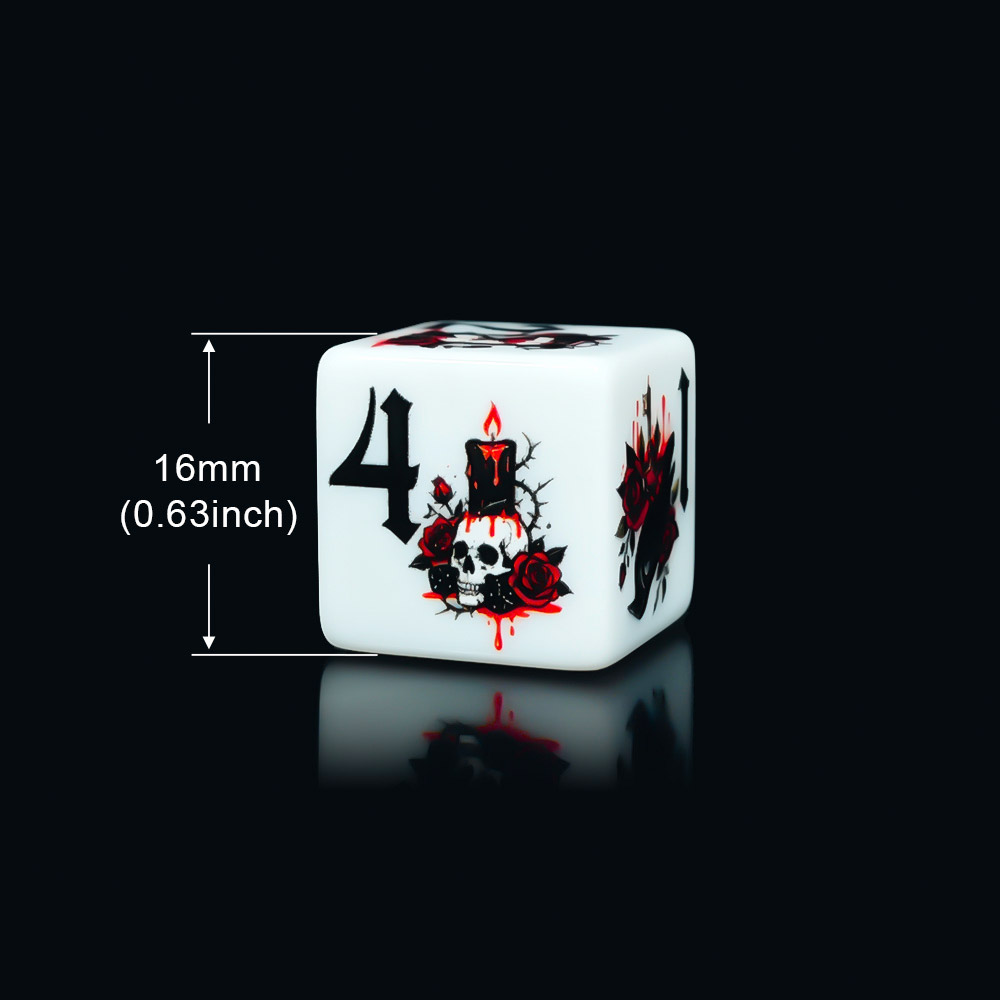 12 stuks Gothic Rose 16MM bedr - Board Game Live recensie en prijs