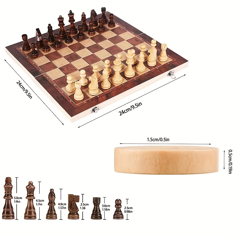 3-in-1 schaakbord, opvouwbaar  - Magnetic Travel Chess recensie en prijs
