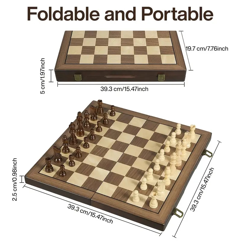 39,3 cm/15,47 inch magnetisch  - Magnetic Travel Chess recensie en prijs