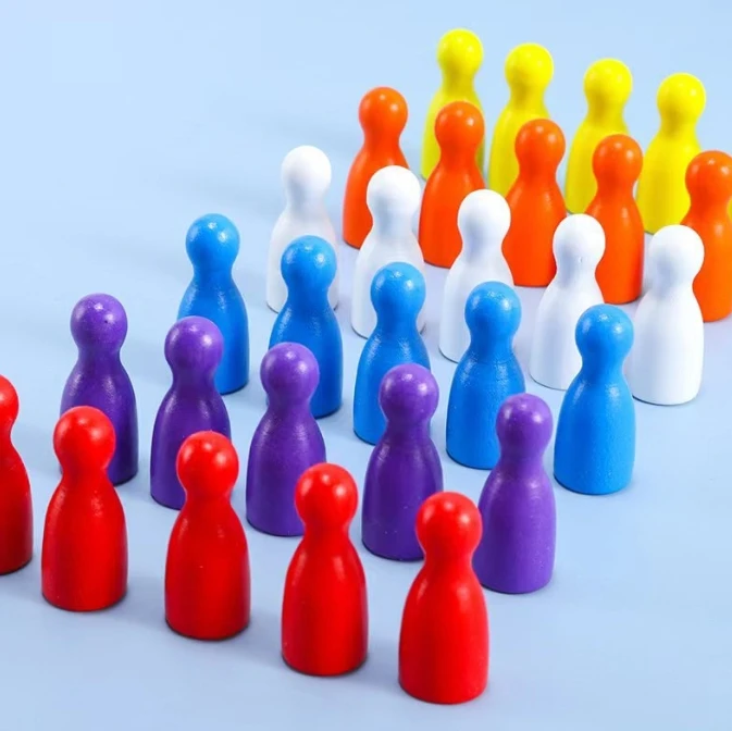 100 stuks kleurrijke houten sc - Board Game Vector recensie en prijs