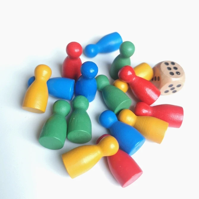 100 stuks kleurrijke houten sc - Board Game Vector recensie en prijs