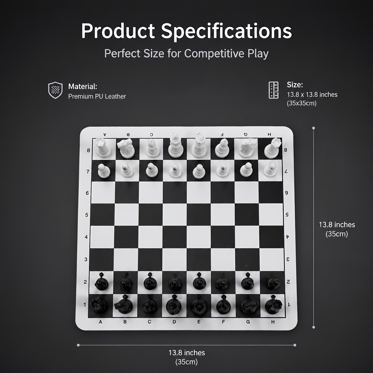 35cm/13.78in Schaakspel Opvouw - Magnetic Travel Chess recensie en prijs