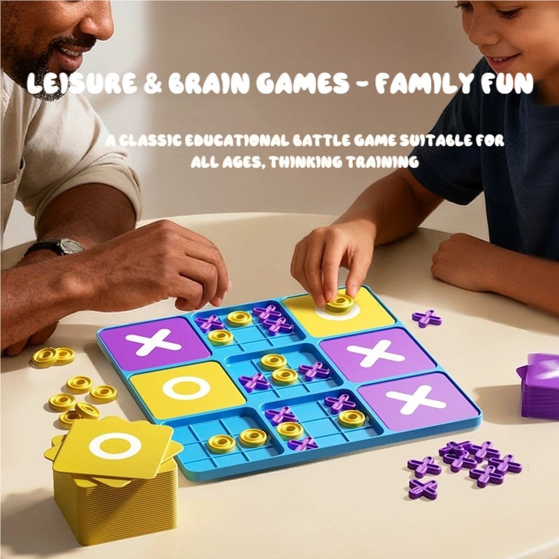 Een negen-vierkantig Xo Tic-Ta - Board Game Live recensie en prijs
