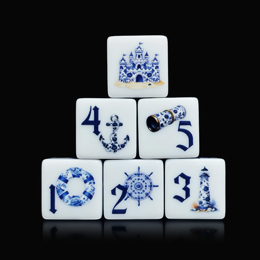 12 stuks blauwe nautische 16MM - Board Game Live recensie en prijs