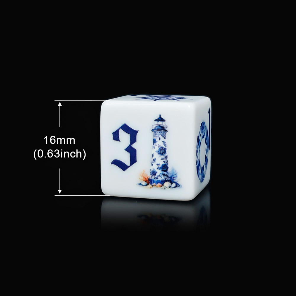 12 stuks blauwe nautische 16MM - Board Game Live recensie en prijs