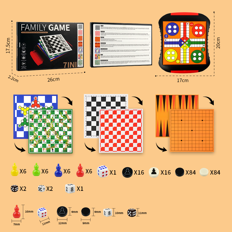 3-in-1/5-in-1/7-in-1 bordspels - Magnetic Travel Chess recensie en prijs